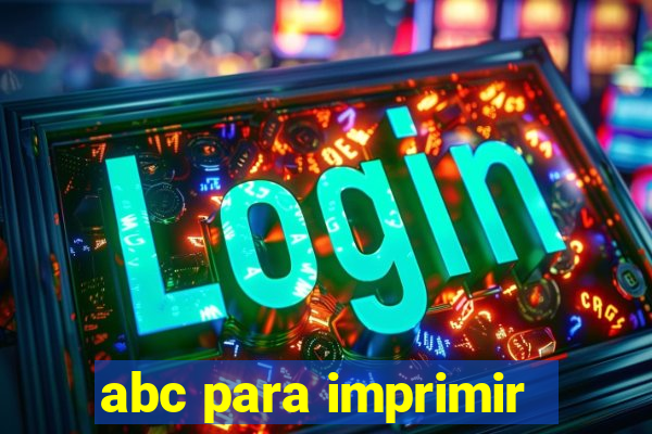 abc para imprimir